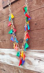 שרשרת משלולשים צבעונית