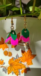 עגילי פרח קטן