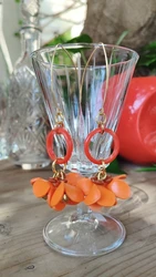 עגילי יום כתום