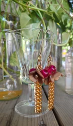 עגילי פרחי ערב