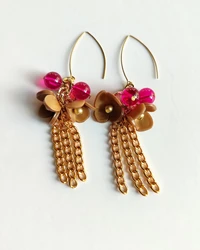 עגילי פרחי ערב