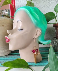 עגילי פרחי ערב