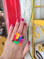 טבעת לגו צבעונית