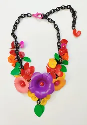 שרשרת גינה לי צבעונית